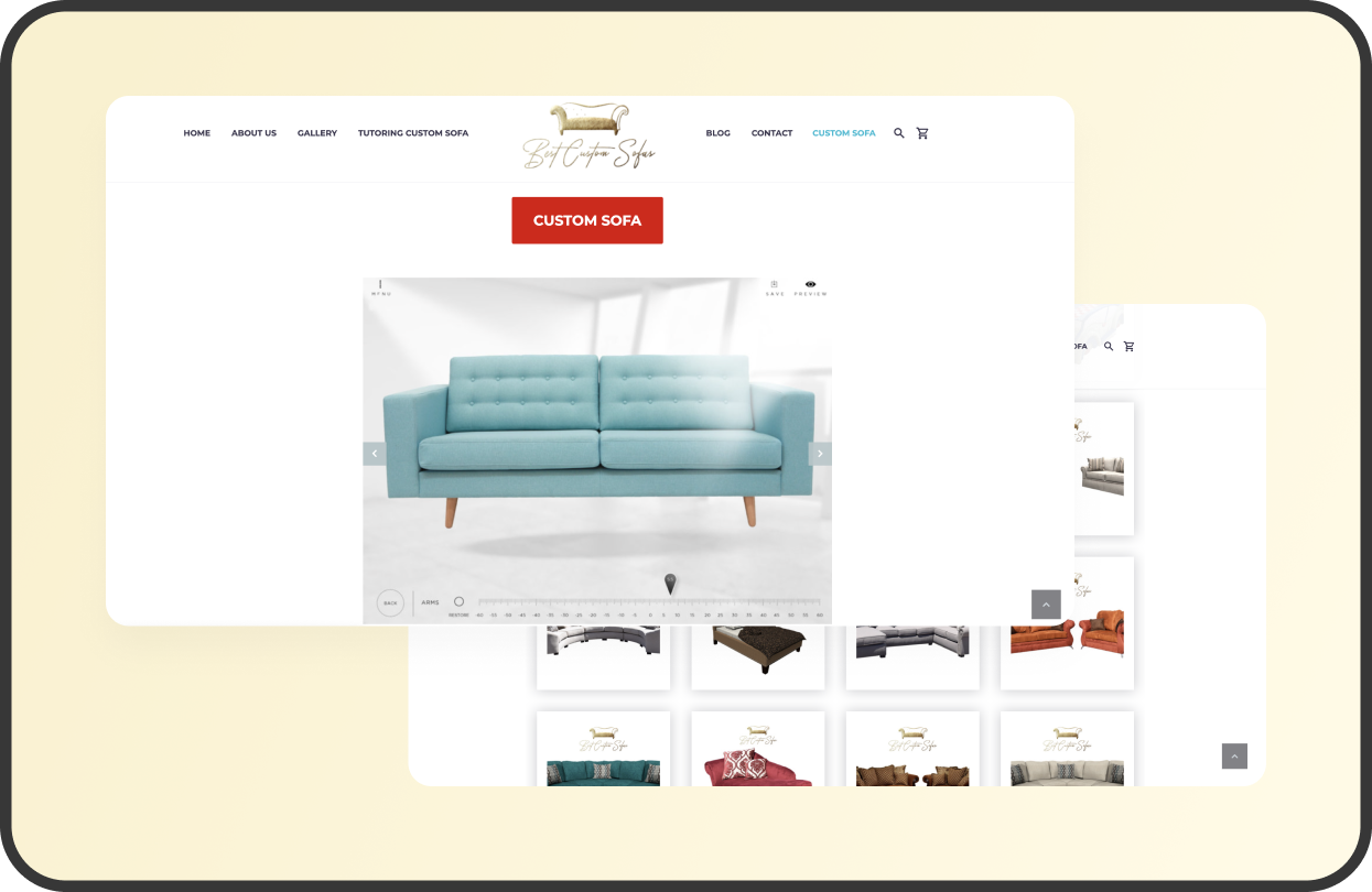 Best Custom Sofas Mockup